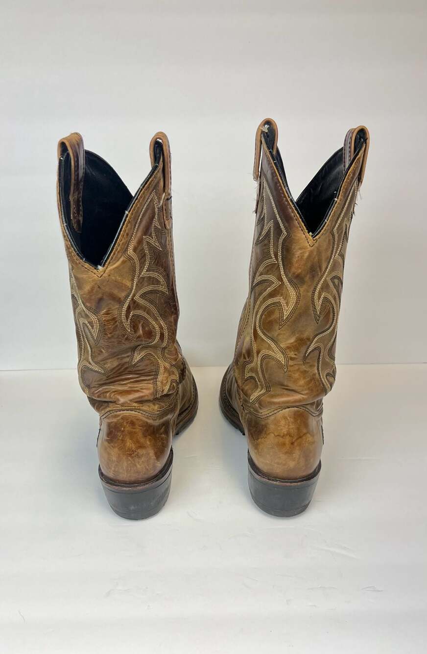 Double-H Boot Company DH1554 Blk ICE Work Western Square Toe Boots Men’s Sz 10D - Picture 6 of 8